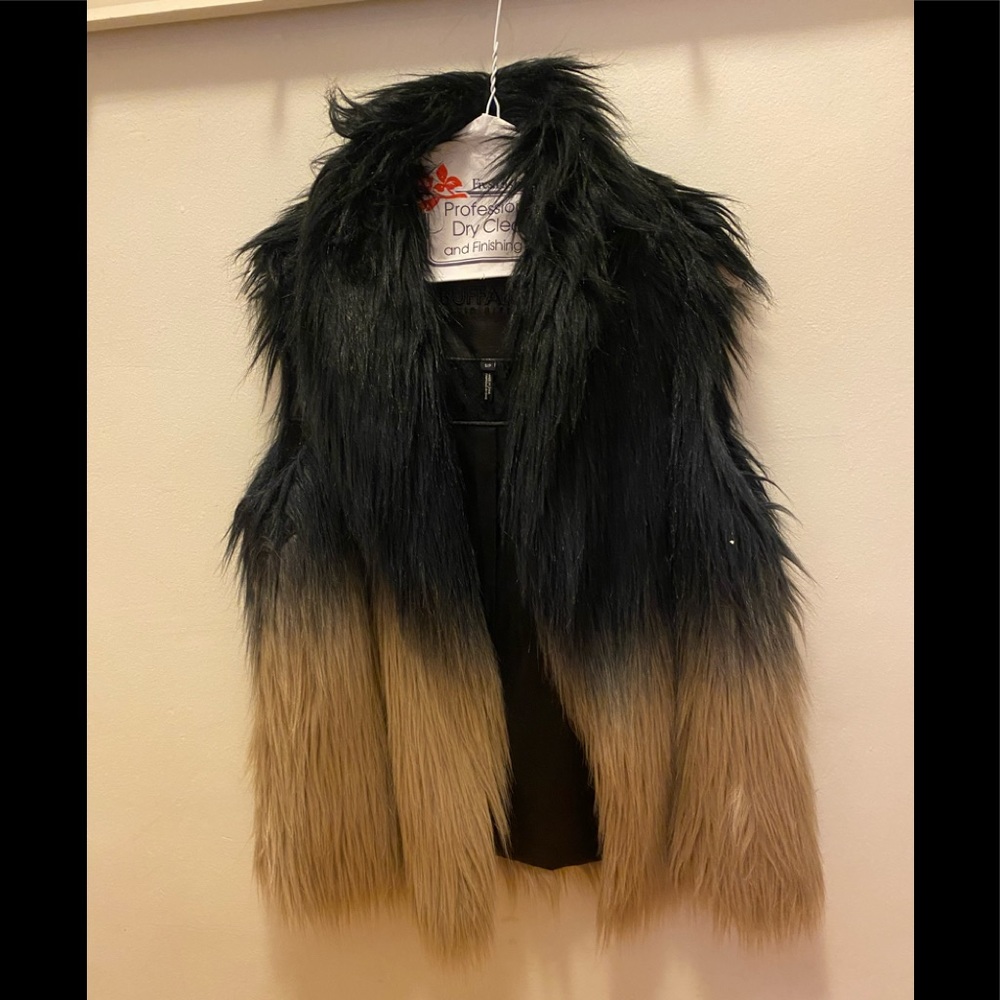 Buffalo David Britton Faux Fur Ombré Vest